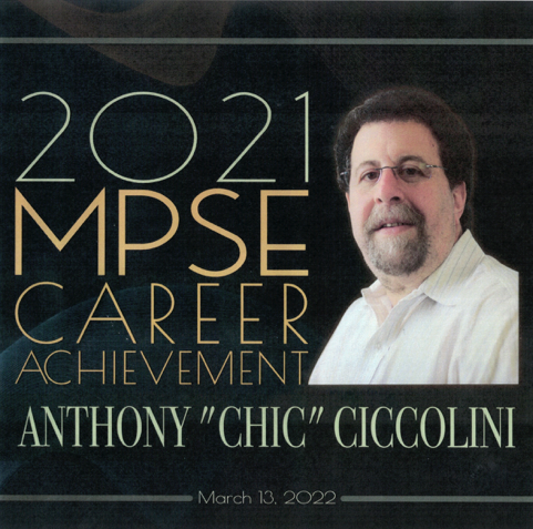 Supervising Sound Editor Anthony “Chic” Ciccolini, III with Career Achievement Award 